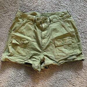 American Eagle Olive Stretch Shorts
